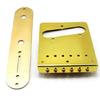 Professional 6 String Saddles Bridge Plate Strings Through Bridge with Carving Decorative Pattern Instrument Parts
