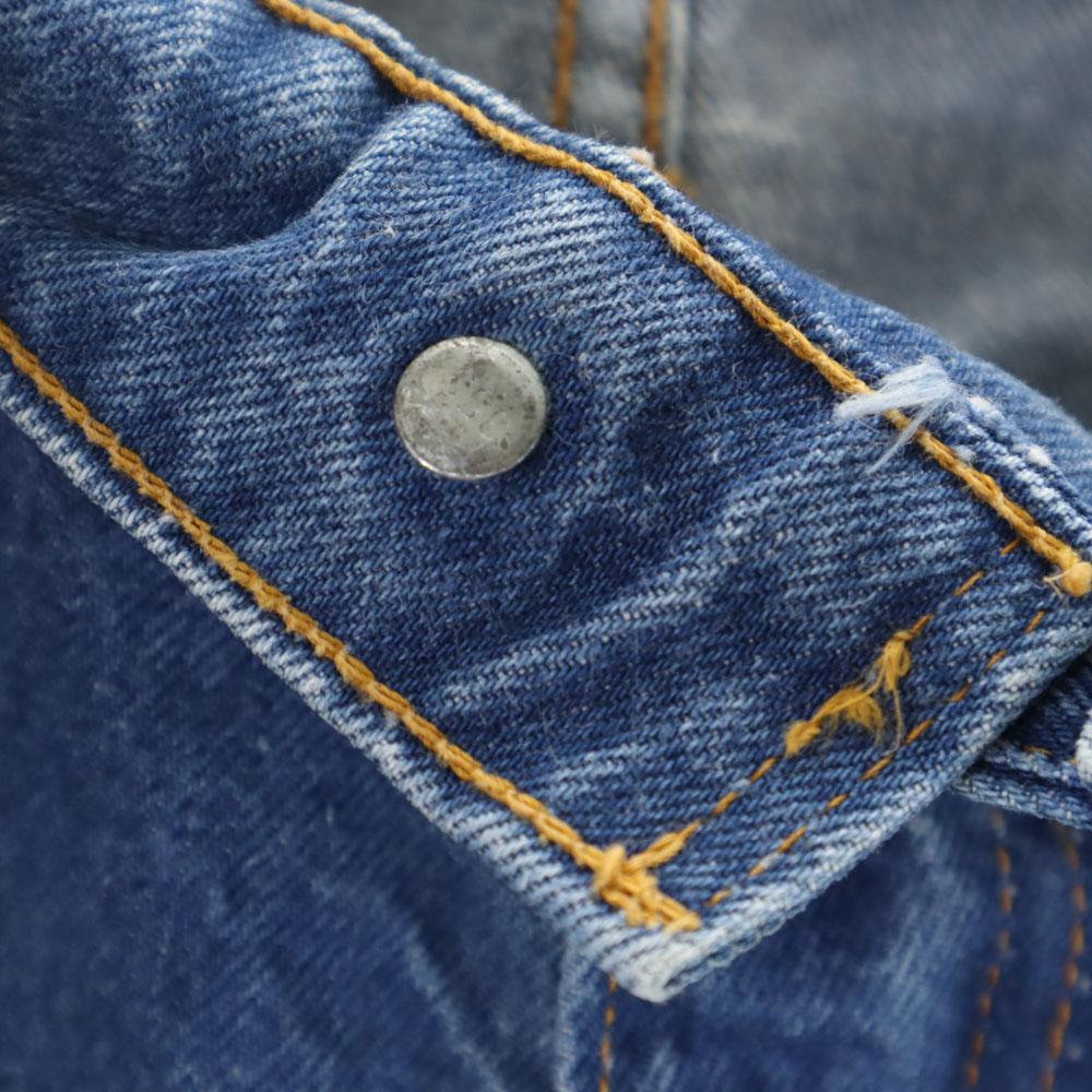 Levi's Calças de ganga retas 42 Talon Vintage anos 80 Masculinas Usadas