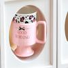 Retro Patterned Ceramic Stemmed Cup