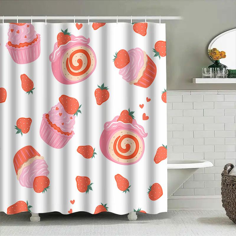 Polyester Bath Shower Curtain Waterproof Kitchen Bathroom Decor