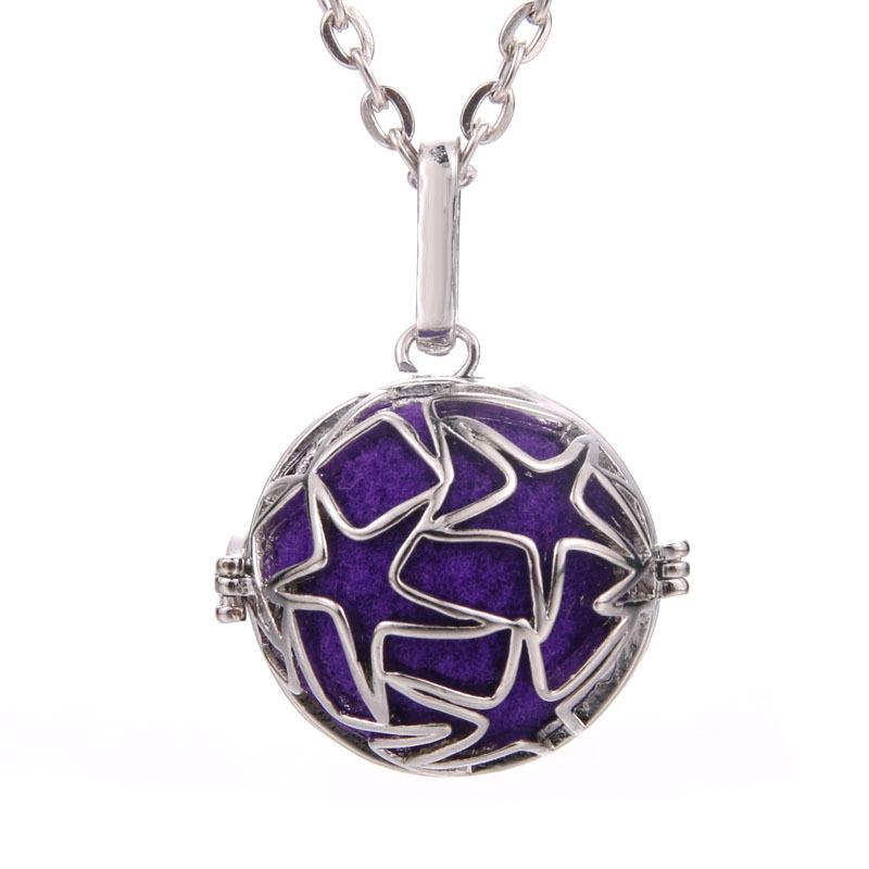 Hot-selling Aromatherapy Ancient Silver Style Cage Type Hollow Necklace Essential Oil Diffuser Perfume Box Ancient Hanfu Accessories