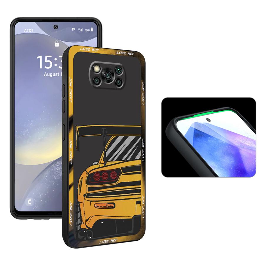 Fashion Car Funda Phone Cover Case for Xiaomi Poco F8 C50 F3 X7 X3 X4 X5 Pro C71 M5 C61 C75 F1 M7 Pro M3 M4