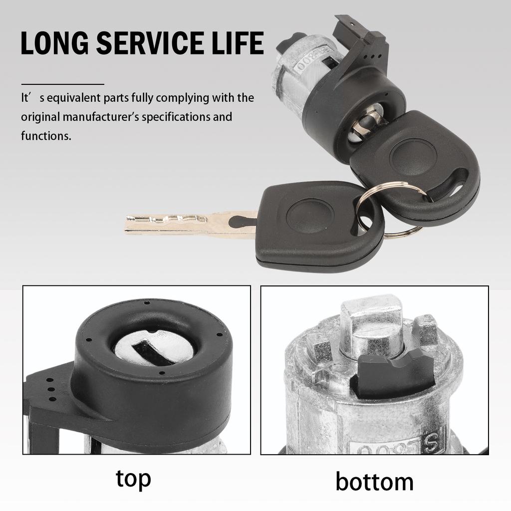 3B0905855C Ignition Lock Cylinder Lock Starter Barrel with 2 Keys FOR Golf IV 1998–2003 New Beetle 1998–2010 Polo 9N 2001-2006