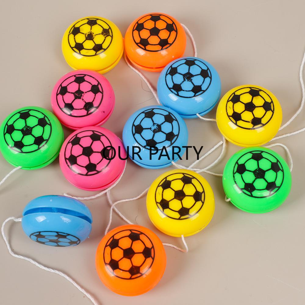 

15Pcs Mini Sports Football Theme Plastic Yoyo Balls Classic Toys for Kids Birthday Party Favors Pinata Fillers School Gifts
