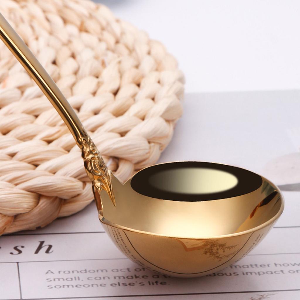 Soup Spoon Round Soup Scoop Light Luxury Hotel Restaurant Public Spoon
