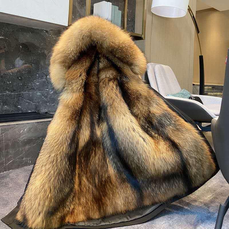 Winter Women's Coat Mid-length Detachable Mink Velvet Fax Fox Fur Imitation Fur Fur Thickened Coat