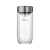 Xino Egg-Shaped Double-Layer Glass Water Bottle