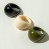 Accessories Geometric Punk Style Retro Ring, Glossy Acrylic Ring Ring Wholesale