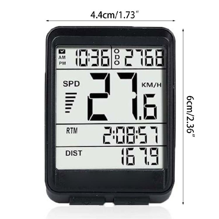Rechargeable Cycling MTB Waterproof Odometer for w/ LCD Automatic Backlight Disp