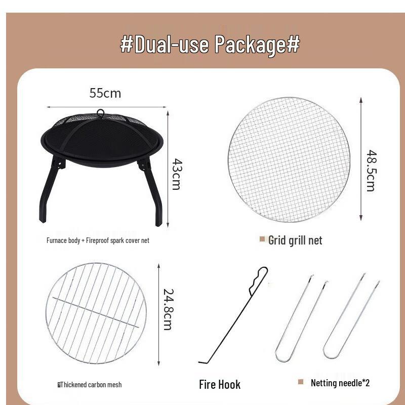 Suiyuan Multifunctional Charcoal Stove & BBQ Grill Standard