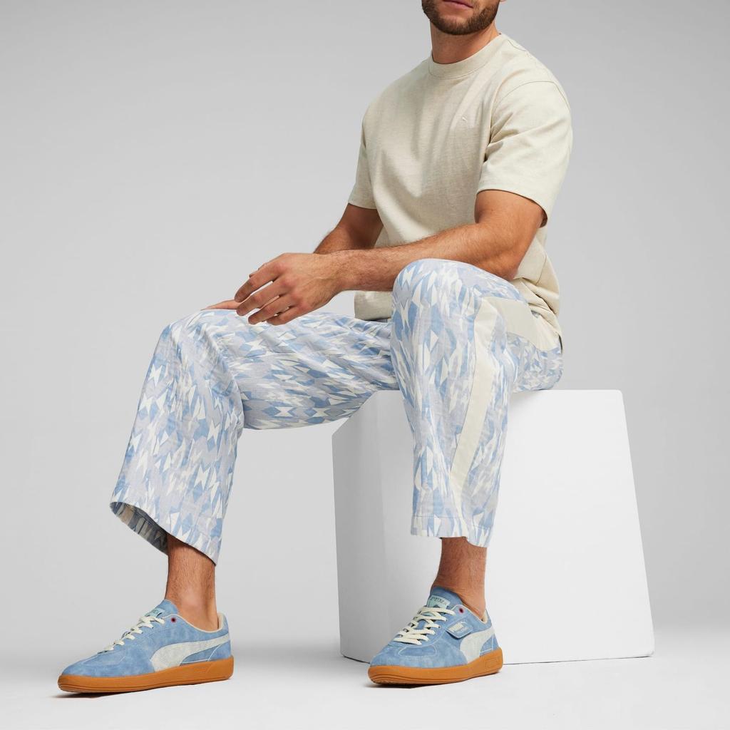 Puma Mmq Solid Color Crew Neck Pullover Casual Short Sleeve T-Shirt Men Tops Oatmeal 624009-84