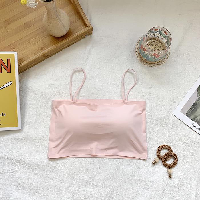 

Майка Ice Silk Anti-Exposure с нагрудными вкладышами для женщин – идеальная летняя верхняя и нижняя одежда One Size