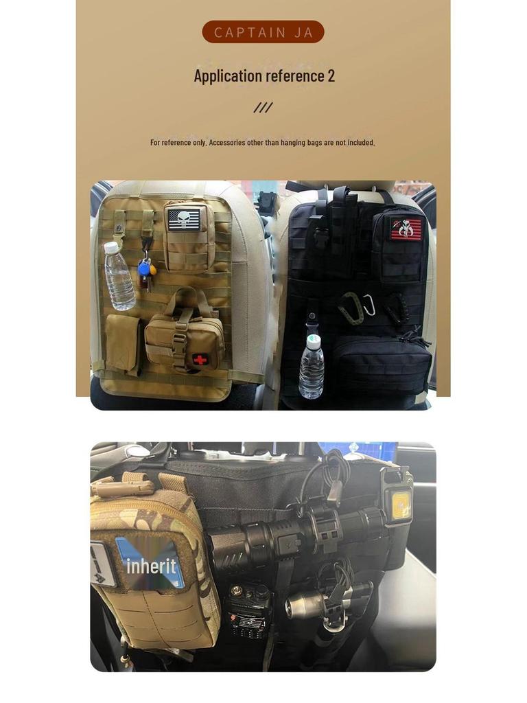 Tactical Car Seat Backrest MOLLE Storage Bag