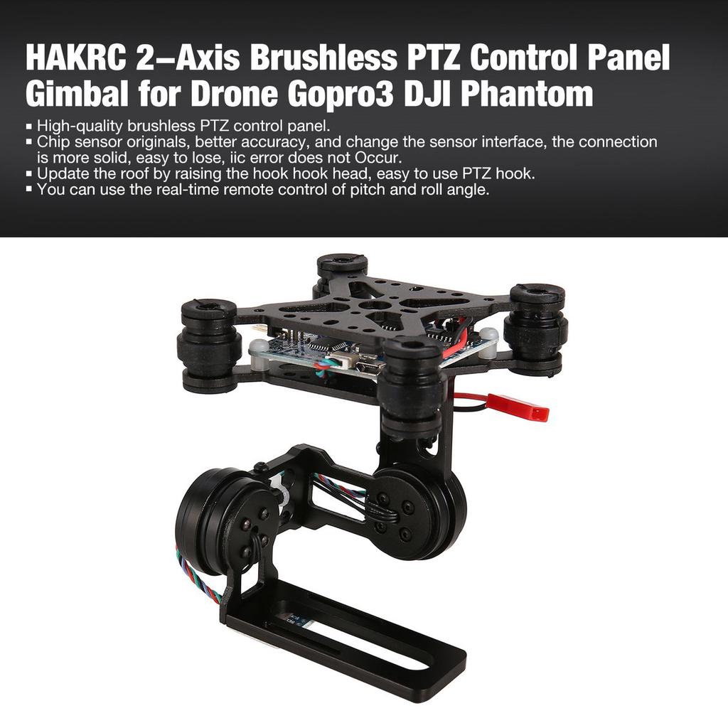 fpv 2 axis brushless gimbal with controller for dji phantom gopro 3 for rc drone fpv racing