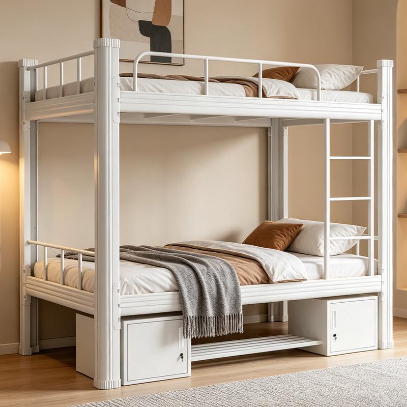 Double Layer Iron Bunk Bed for Student or Employee Dormitory