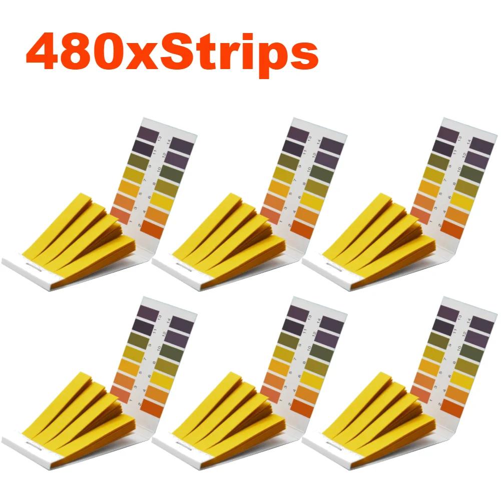 80-800Pcs PH Test Strips 1-14 PH Wide Range PH Strips for Water Urine Soil PH Controller Indicator Test Strips Tester Paper
