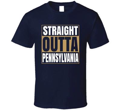 Straight Outta Pennsylvania Gift Travel Key Stone T Shirt Mens Kids Womens Boys Girls Children