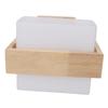 Modern Wooden Wall Sconce Indoor Wall Light Fixture Glass Lampshade for Home Decor Living Room Bedroom Hallway Corridor
