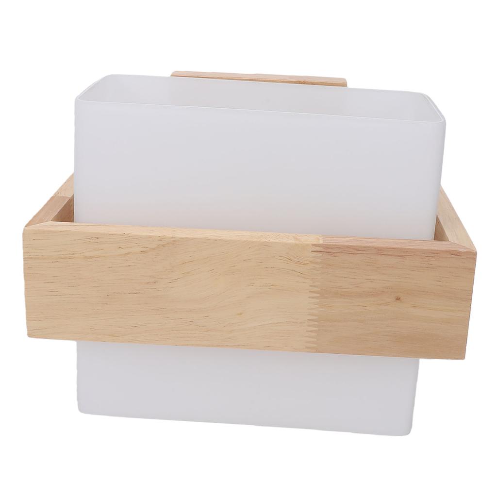 Modern Wooden Wall Sconce Indoor Wall Light Fixture Glass Lampshade for Home Decor Living Room Bedroom Hallway Corridor