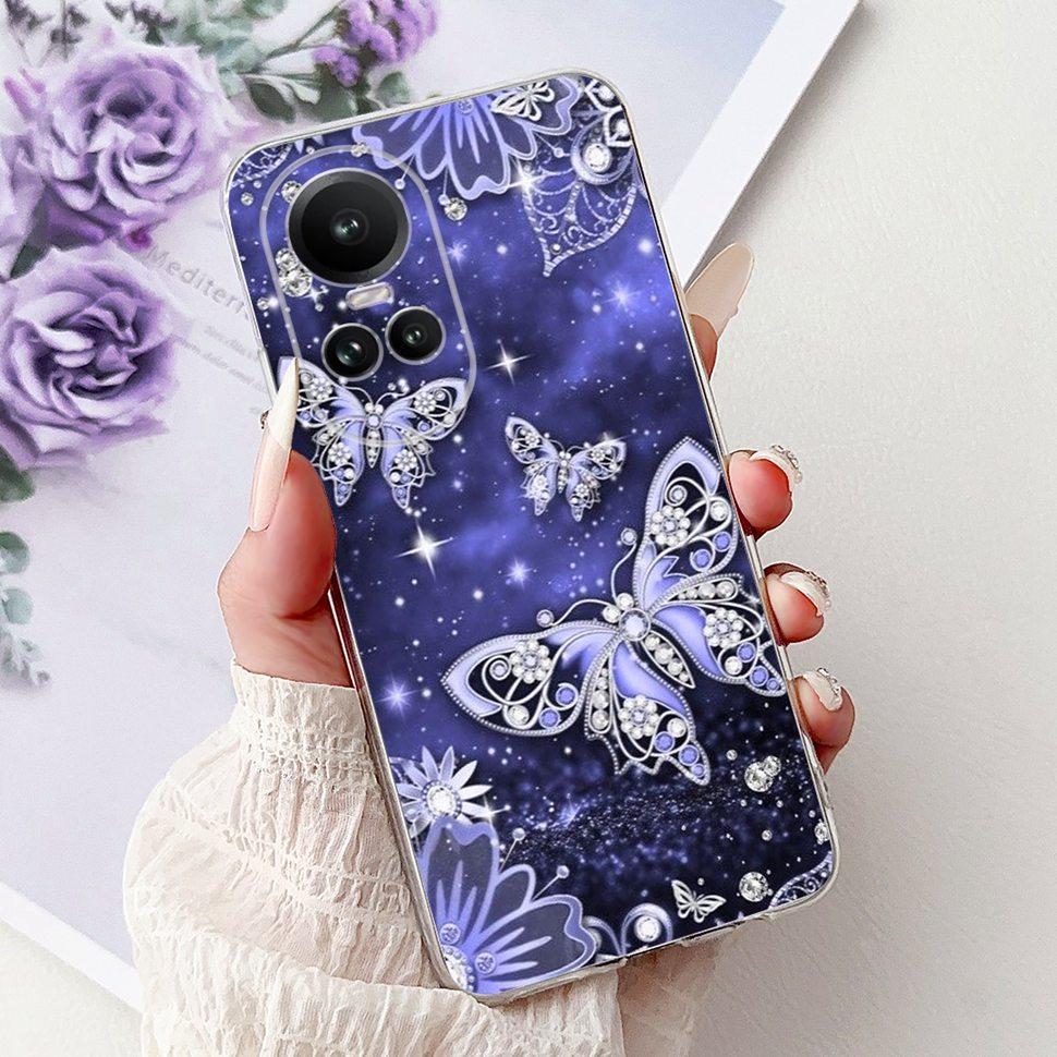 For OPPO Reno10 5G Case CPH2531 Luxury Cat Cartoon Cover Clear Silicone Soft TPU Phone Case For OPPO Reno 10 Reno10 Back Covers
