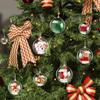 5/6/8/10CM Christmas Transparent Balls Hollow DIY Plastic Fillable Bauble Xmas Tree Hanging Ornaments Home Party Gifts Box Decor