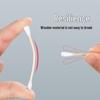 Disposable Double-Ended Cotton Swabs: Small Head Makeup Swabs with Round & Pointed Tips On Wooden Sticks for Ear Cleaning