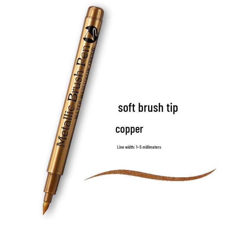 Guangna Gold & Silver Soft Tip Metal Craft Pen - Signature & Graffiti Marker