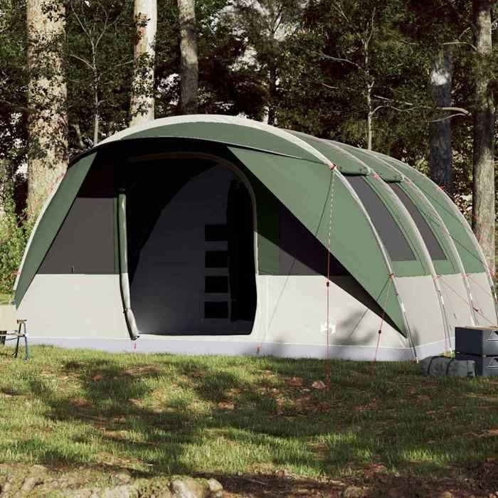 VidaXL Tente de camping tunnel 7 personnes vert imperméable, tente, tente de jardin, abri extérieur, tente de camping, abri 94625