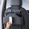 Car Seat Back Tissue Storage Bag Leather Multi-function Auto Backseat Organizer Hanging Cup Holder Umbrella Phone Pockets