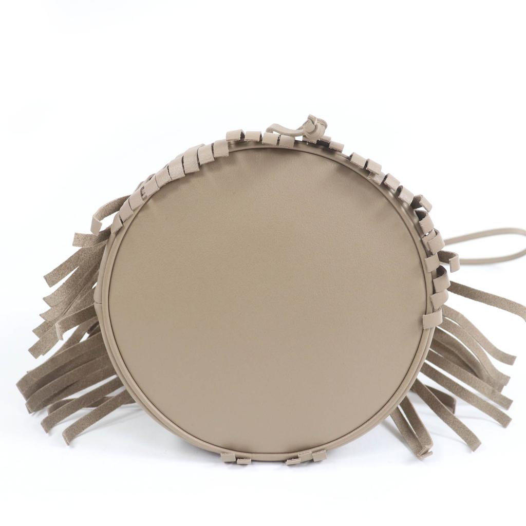 J&M Davidson Shoulder Bag CARNIVAL M 2WAY Handbag Beige Leather Women Used