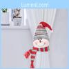 Festive Christmas Curtain Tiebacks With Delightful Santa Snowman And Reindeer Designs