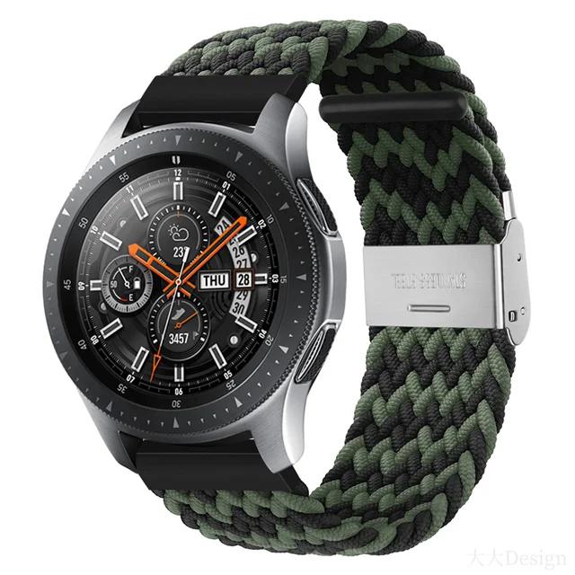 

20 мм 22 мм ремешок для Samsung Galaxy Watch 5/5 pro Плетеный нейлоновый Solo Loop ремешок для Galaxy Watch 4/4 Classic 42 46 мм Amazfit gts 2 22mm