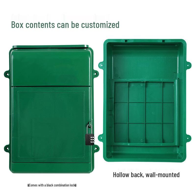 Compact Wall-Mounted Lockable Plastic Box for Mail, Complaints, Suggestions, and Milk