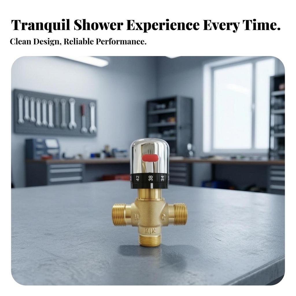 Thermostatic Mixing Faucet | Stable Temperature Control, Polished Chrome Cap,