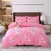 Romantic Peony Floral Duvet Cover Set Reversible Shabby Flower Comforter Cover with 2 Pillowcase Vintage Farmhouse Bedding Set