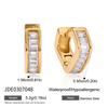 Jieding titanium steel white diamond earrings, ear buckles, earrings do not fade, earrings, stainless steel jewelry women