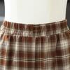 Elegant Spring Suit Set for Middle-Aged Women: Long Sleeve Top & Plaid Trousers Two-Piece.