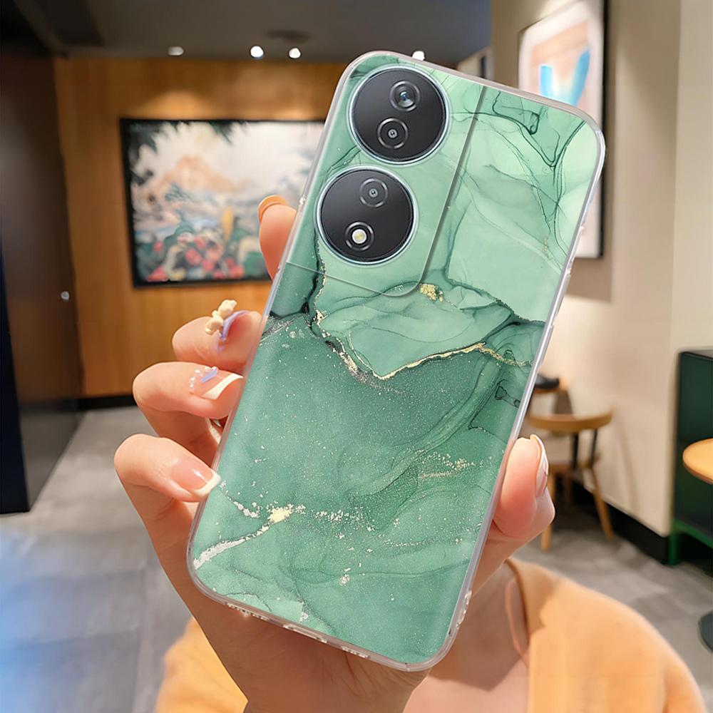 Für Honor 90 Smartphone Hülle Niedlicher Panda Weiche Silikonhülle Für Honor 90Smart CLK-NX1 Mode Transparente Abdeckung Coque Fundas