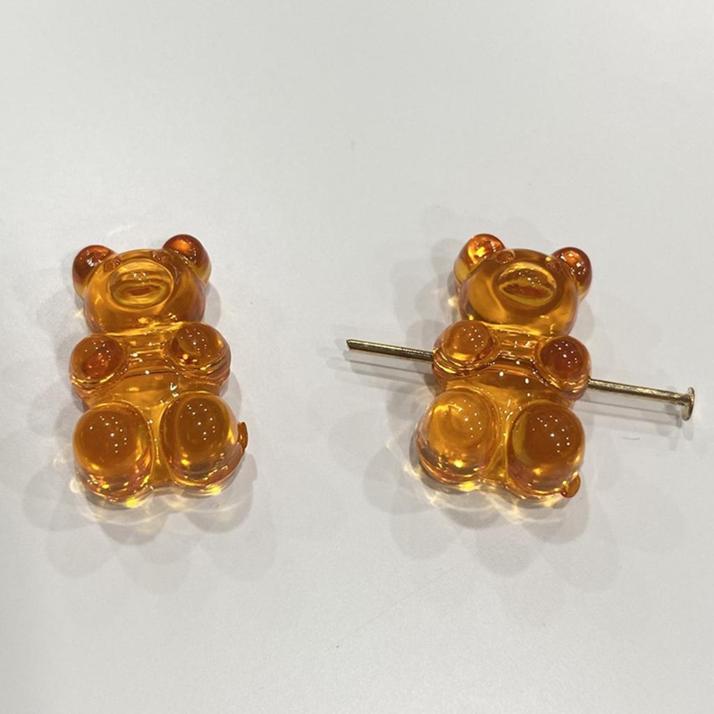 Set of 10 DIY Jewelry Supplies Bear Pendants Bear Jewelry Making Part Acrylic Material for DIY Bracelet Bangle Necklaces