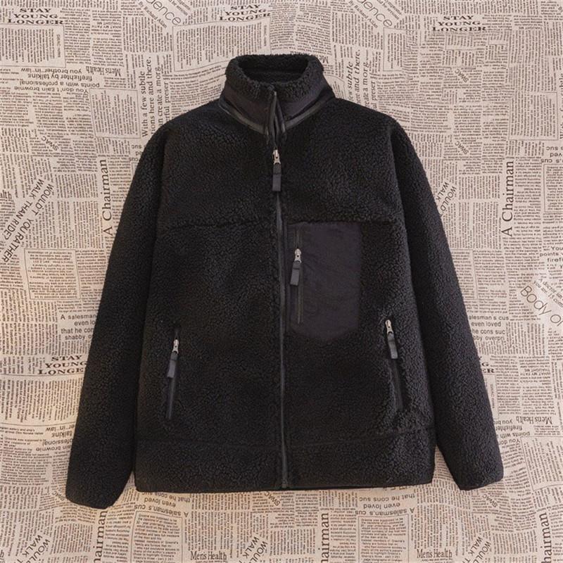 Winter Men Outdoor Sweater Lamb Fleece Submachine Jackets Down Jackets Male Windproof Coldproof Warm Comfortable Outerwear