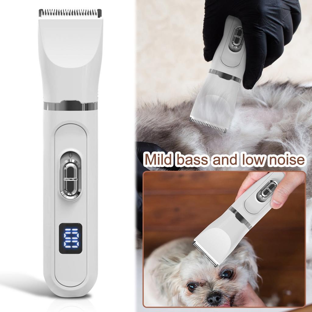 Pet Shaver Dog 4 In 1 Electric Hair Pet Clipper Cat Digital Display Nail Grinding Device Hair