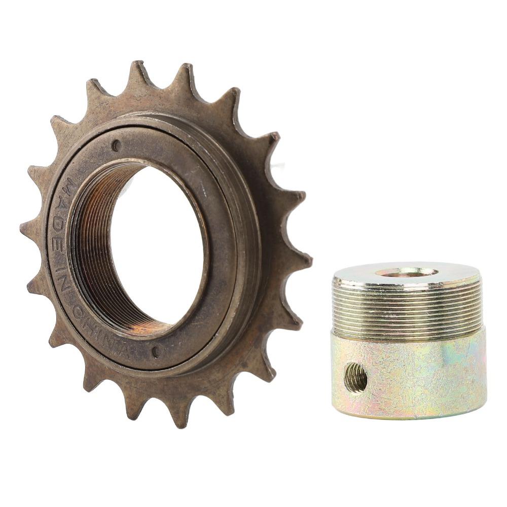 18T Bicycle Freewheel Steel Threaded Bike Freewheel Single Speed Freewheel for Single Speed Bikes