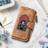 Grim Reaper Pattern Long Wallet Forever PU Leather Multi Card Slot Zip Purse