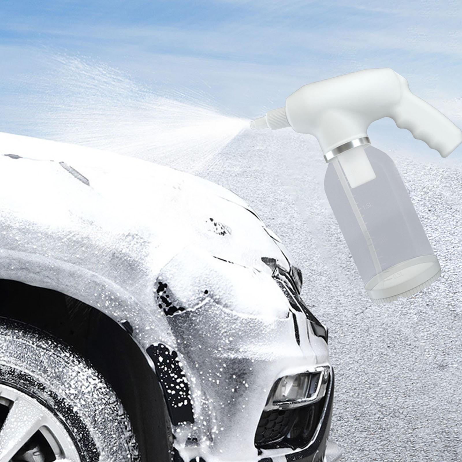 

Electric Foam Sprayer 2L Car Washing Accessory with Scale, Spray Bottle for Vehicles білий