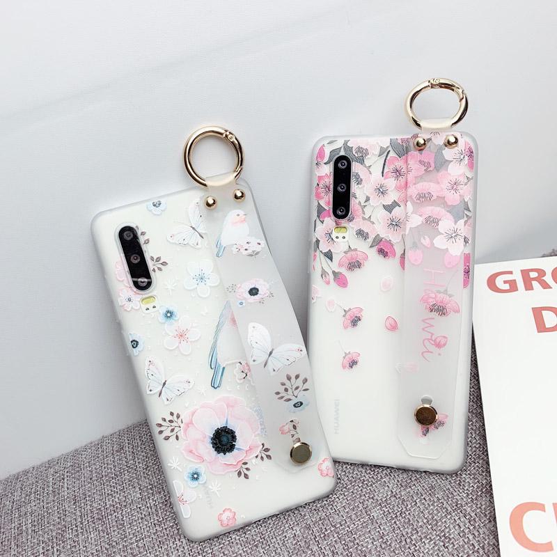 

Akabeila Мягкий окрашенные телефон случае с браслетом для Samsung Galaxy A01 A21 A31 A40 A50 Samsung Galaxy Note 10 Телефон Обложка телефона Протектор мешок