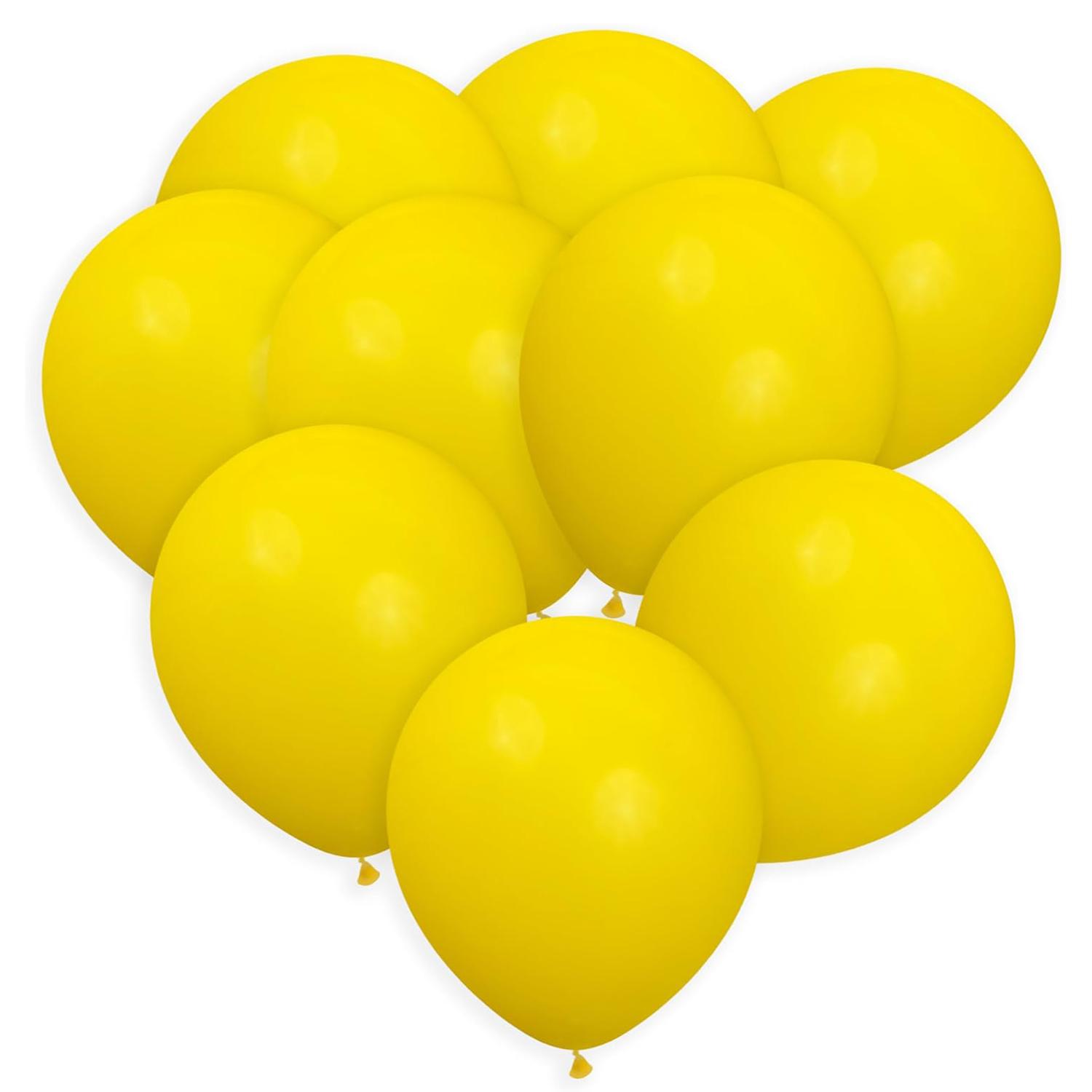 

12inch 100pcs multi-color balloon set, suitable for weddings, birthdays, themed parties, pre wedding parties, family gatherings 12inch жовтий