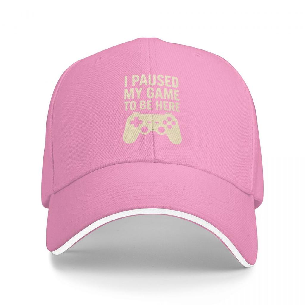 I Paused My Game To Be Here Game Controller Baseball Caps Snapback Baseball Hats Breathable Casual Casquette Outdoor Unisex