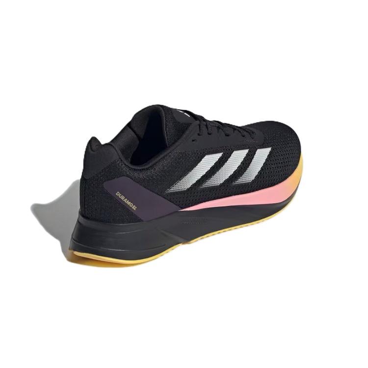 Adidas Duramo Sl Sapatos de Corrida Confortáveis Versáteis Antiderrapantes Cano Médio Unissex Sapatos de Corrida Preto Rosa Branco IE4034