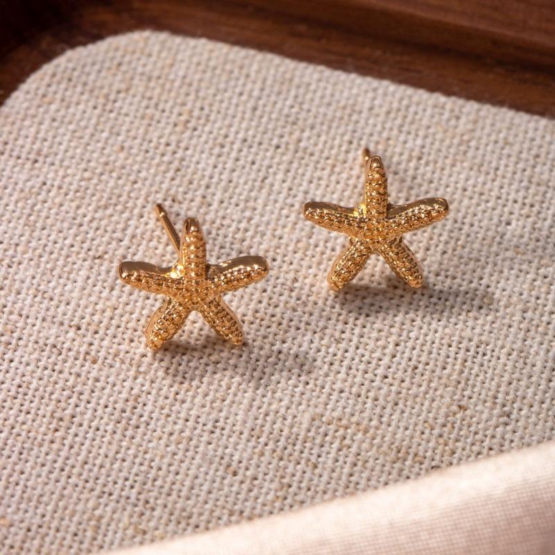 Cold Style Fashion Trend Starfish Earrings Women's Personalized Design Popular Earrings Ear Jewelry