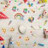 Colorful Confetti Decorations for Back-to-School - ABC 123 Themed Party Favors with Balloons, Ackpacks, and Rainbow Accents